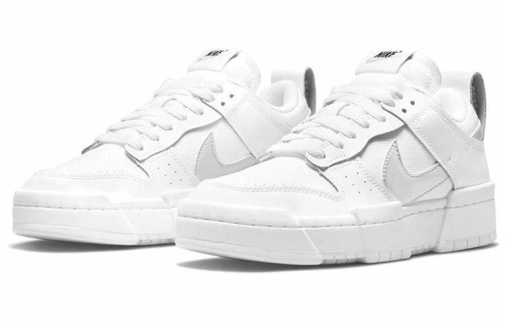 Кроссовки Nike Dunk Low Disrupt "White Silver" (Женская размерная сетка)