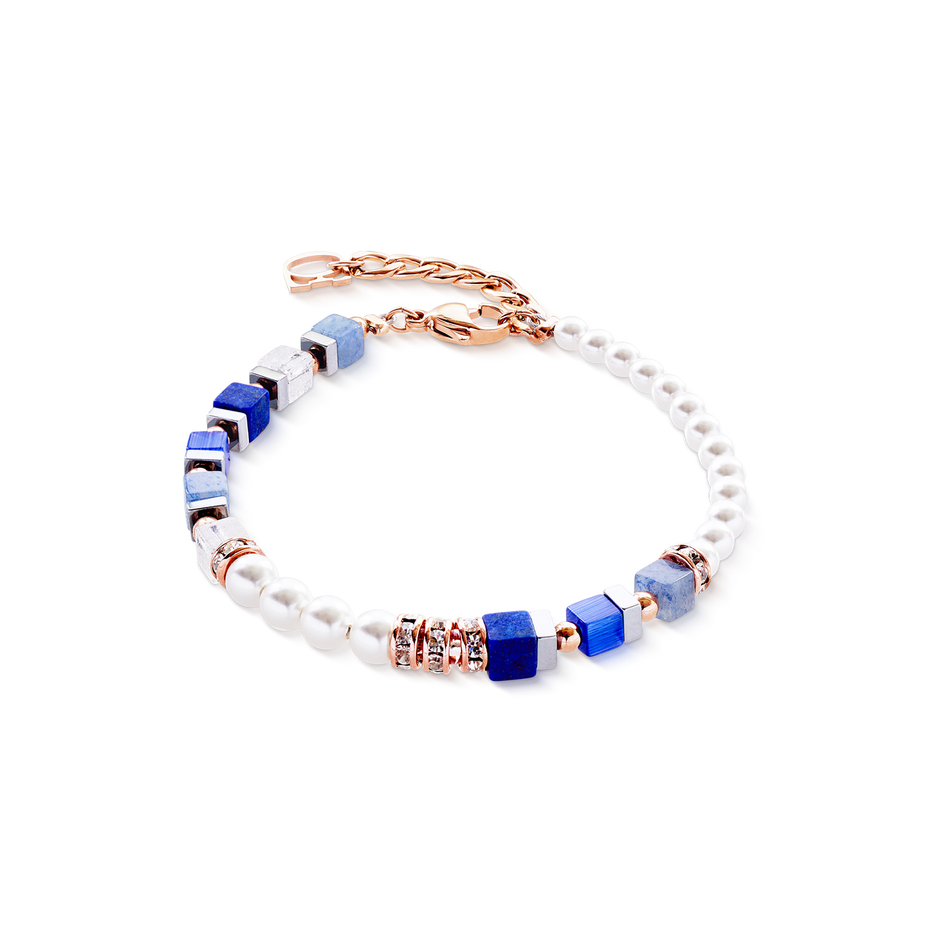 Браслет Coeur de Lion Blue Rose Gold 4354/30-0759