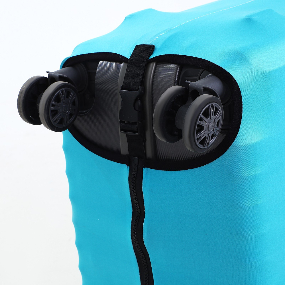 Чехол на чемодан 28", цвет голубой, 9436425