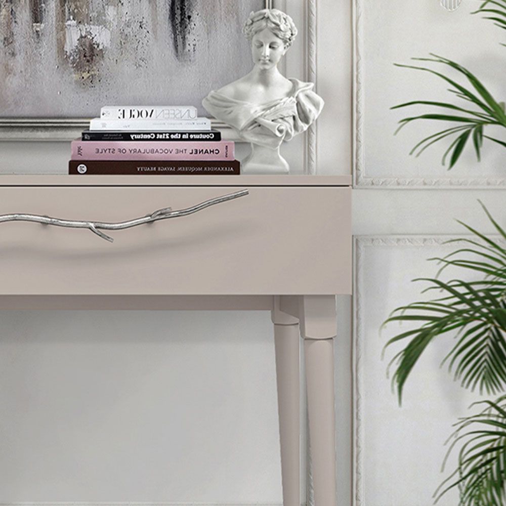 Консоль Арт Колор matte Стайл Сильвер Серый агат матовый