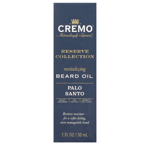 Cremo, Reserve Collection, восстанавливающее масло для бороды, пало санто, 30 мл (1 жидк. унция)