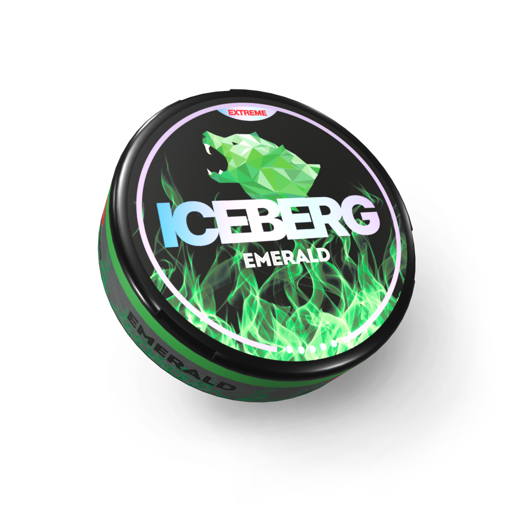 Снюс ICEBERG ULTRA EMERALD (150 МГ) - ЗЕЛЕНОЕ ЯБЛОКО, ЛАЙМ