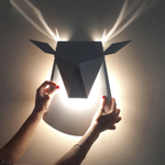 Wall design lamp Deer  (White)