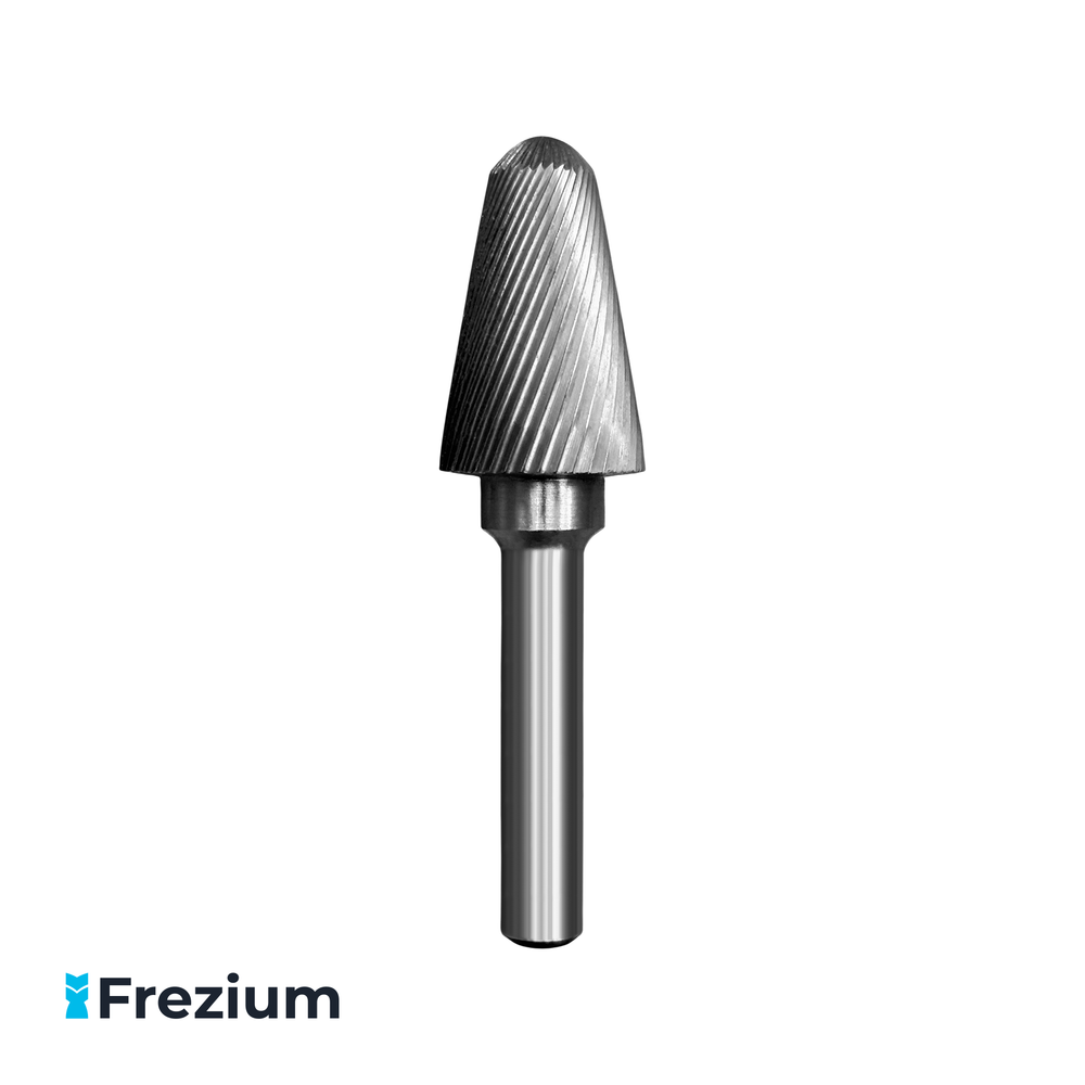 Борфреза твердосплавная по металлу 20x10x32x76 мм; Форма L