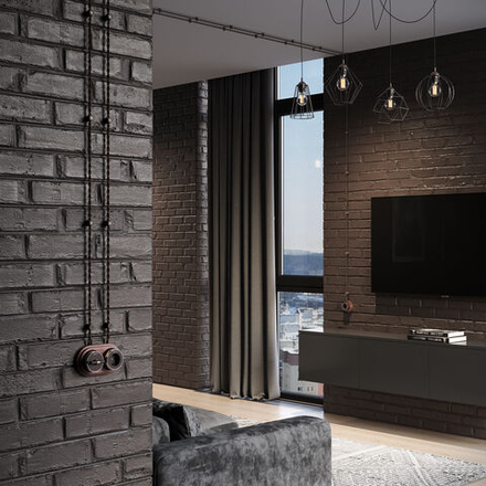 Изоляторы 100 шт (мокко матовый) Vintage