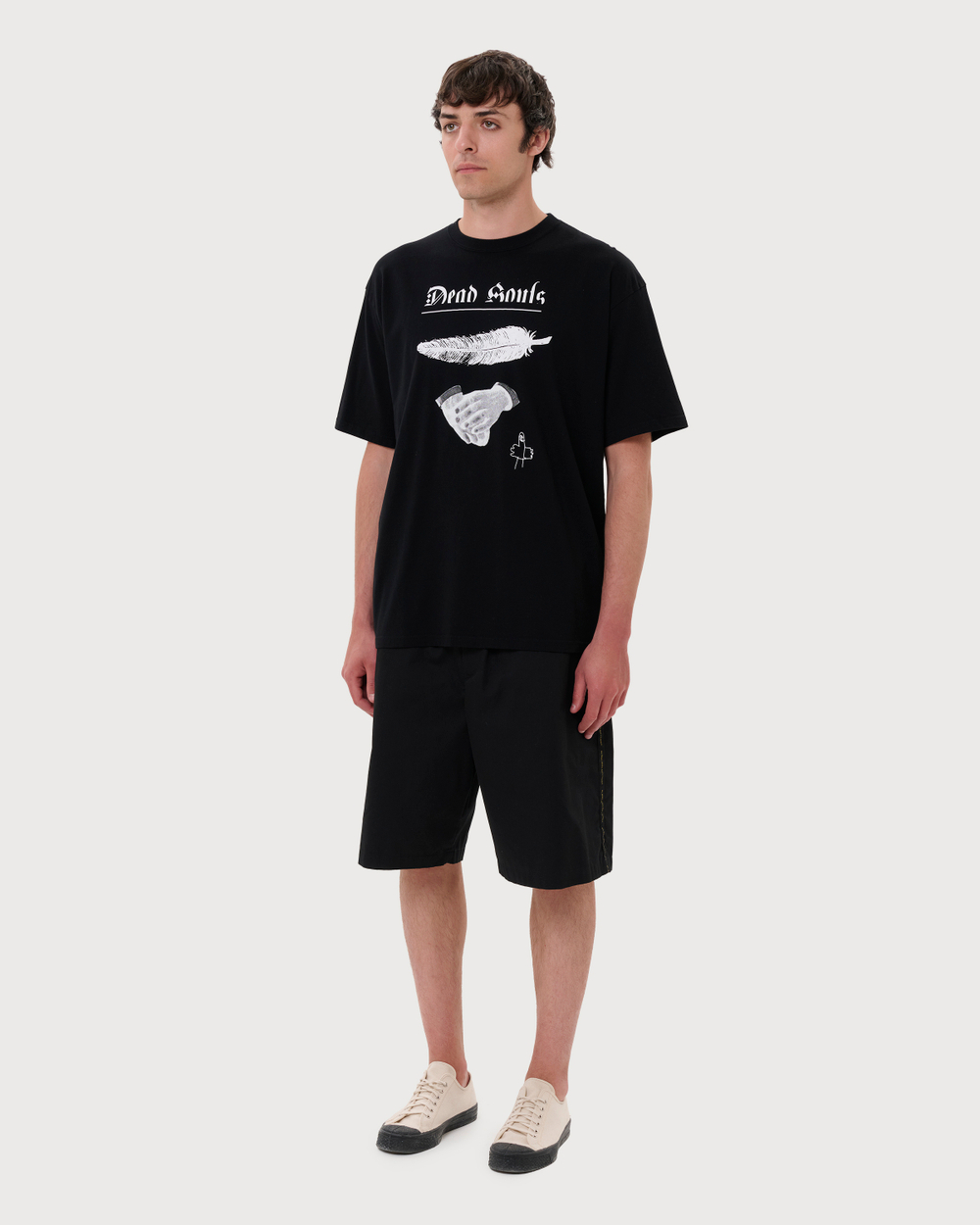 UNDERCOVER ФУТБОЛКА ЧЕРНАЯ ПРИНТ DEAD SOULS