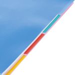 Тетрадь А4, 96 л., HATBER, гребень, клетка, обложка пластик, 4 разделителя, DIAMOND-розовый, 96Т4В1гр