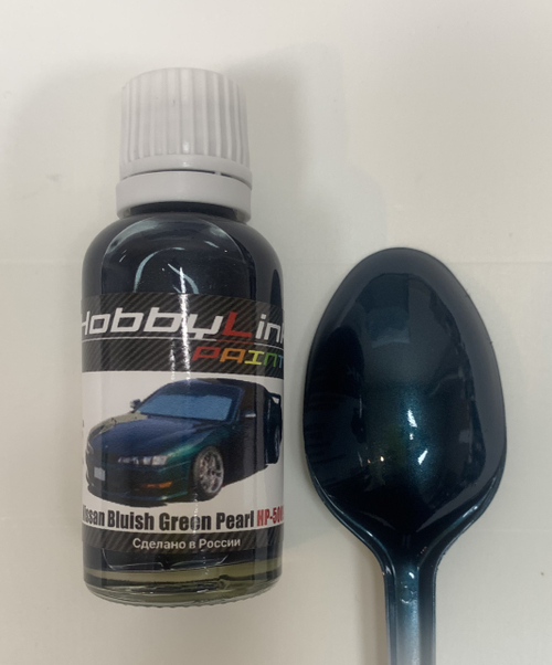 Краска лаковая HobbyLink Nissan Bluish green Pearl HP-5009