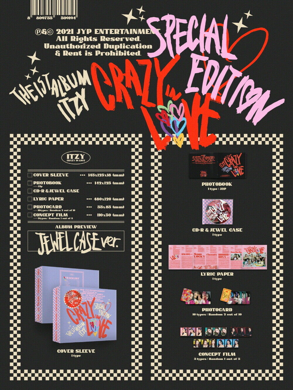 ITZY - CRAZY IN LOVE Special Edition (Jewel Case ver.)