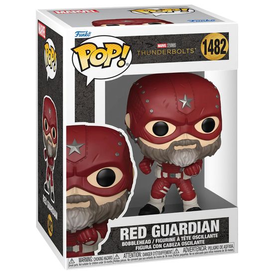 Фигурка Funko POP! Bobble Marvel Thunderbolts Red Guardian (1482) 76028 / Фигурка Фанко ПОП! по мотивам фильма "Громовержцы", Красный Страж. Товар уцененный