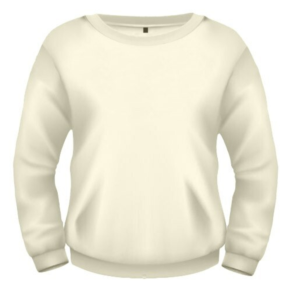 СВИТШОТ ЖЕНСКИЙ ФЛИС, 280 гр, молочный, M-301_52 (2XL)