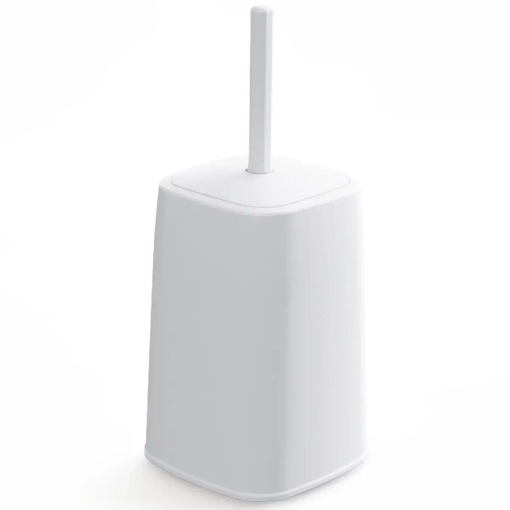 Набор туалетный ерш на высокой подставке «Лофт» белый С637БЕЛ