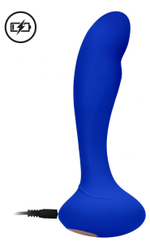 Синий вибростимулятор точки G Finesse - 17,5 см. (Цвет: синий)