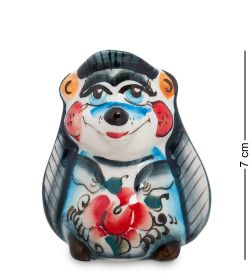 ГЛ- 114 Подставка для зубочисток «Ежик» цв. (Гжельский фарфор)