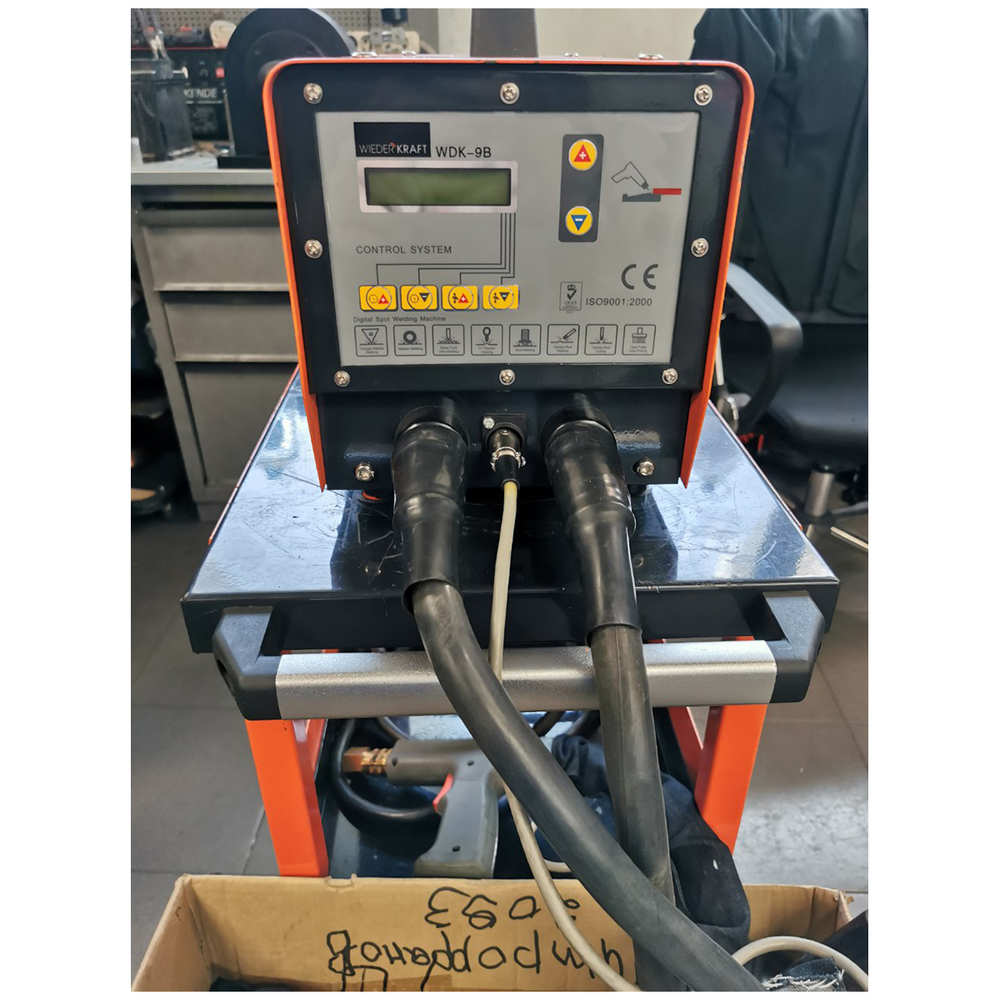 WDK-9B (УЦЕНКА) Многофункциональный споттер 220В, 14кВА, 40А, сварочный ток 3800А, с тележкой WDK-1331