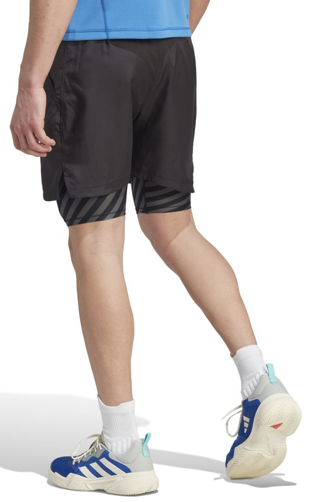 Мужские теннисные шорты Adidas 2n1 Short Pro - black