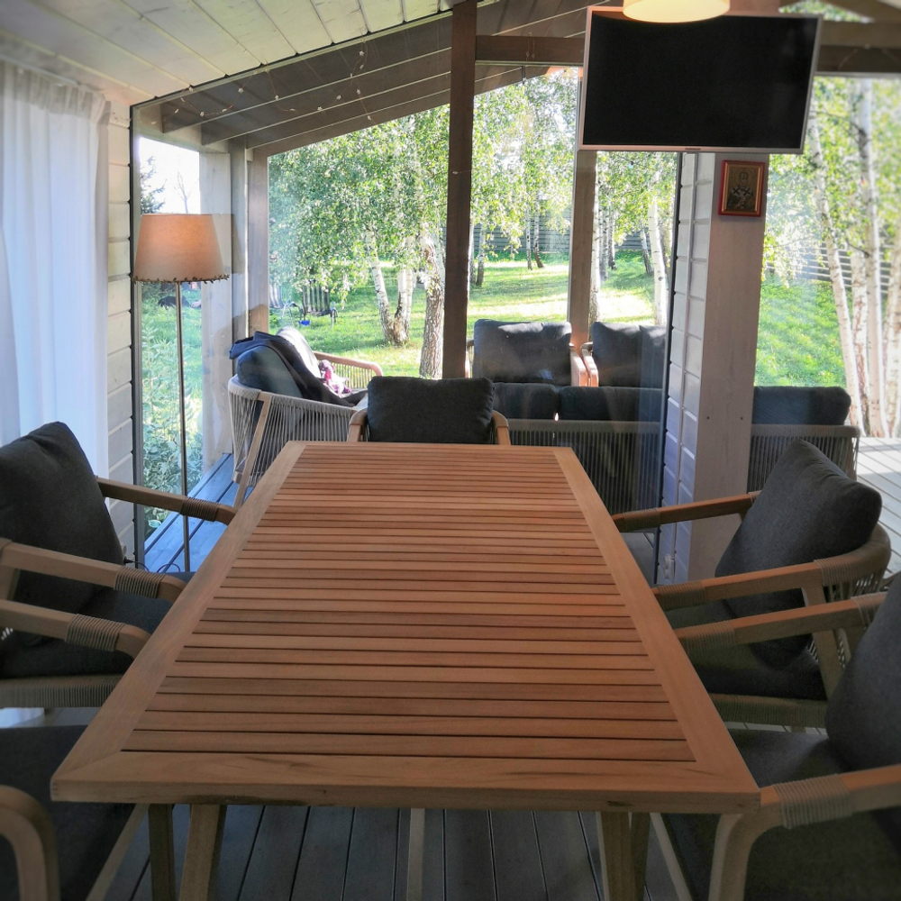 Стол обеденный Ideal Patio ЛЕОНОРЕН из тика 180x90