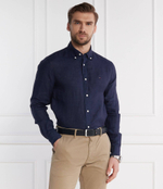 Льняная рубашка PIGMENT DYED Tommy Hilfiger - темно-синий(MW0MW34602)