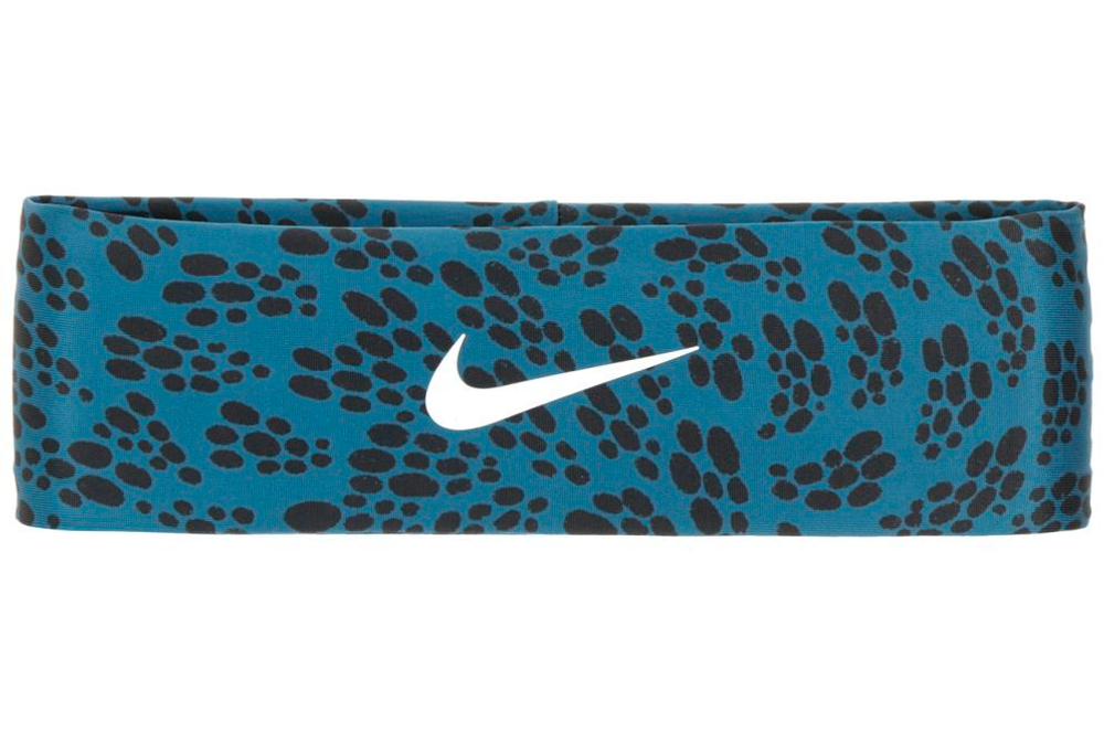 Резинка на голову Nike Dri-Fit Fury Headband 3.0 Printed - небесный