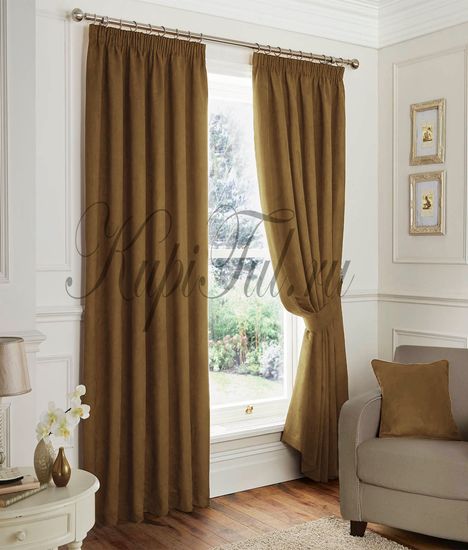 Длинные шторы. Elton (Сетло-коричневый)