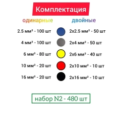 Набор наконечников НШВИ обжимные. Набор №2