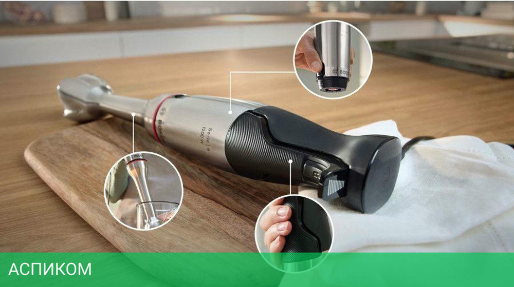 Блендер Bosch MSM6M821 нержавеющая сталь/черный