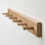 Вешалка настенная IKEA HOVOLM (ХЕВОЛЬМ), Коричневый, 6 крючков
