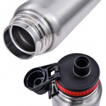 Дорожный металлический термос на 1,1 л нерж.