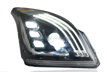 Передние фары Тойота Ленд Крузер Прадо 120 2003-2009 V3 Type [Комплект Л+П; ходовые огни; би LED линза; светодиодный поворотник]