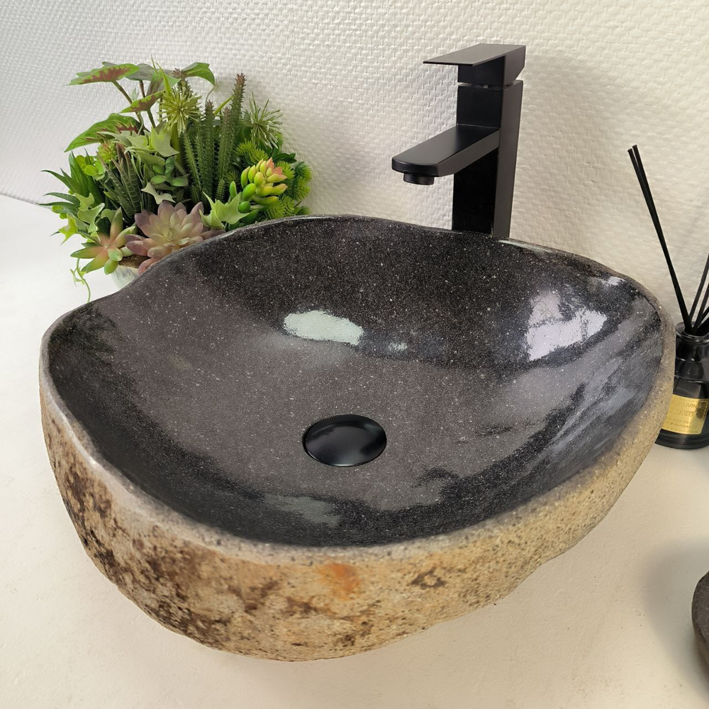 Раковина из речного камня RS-65223 44*42*15 0861