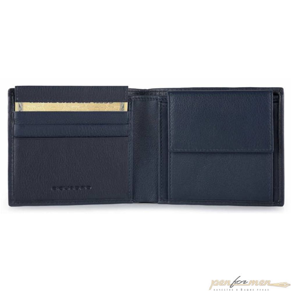 Кошелек мужской Piquadro Pulse синий (PU4188P15/BLU3)