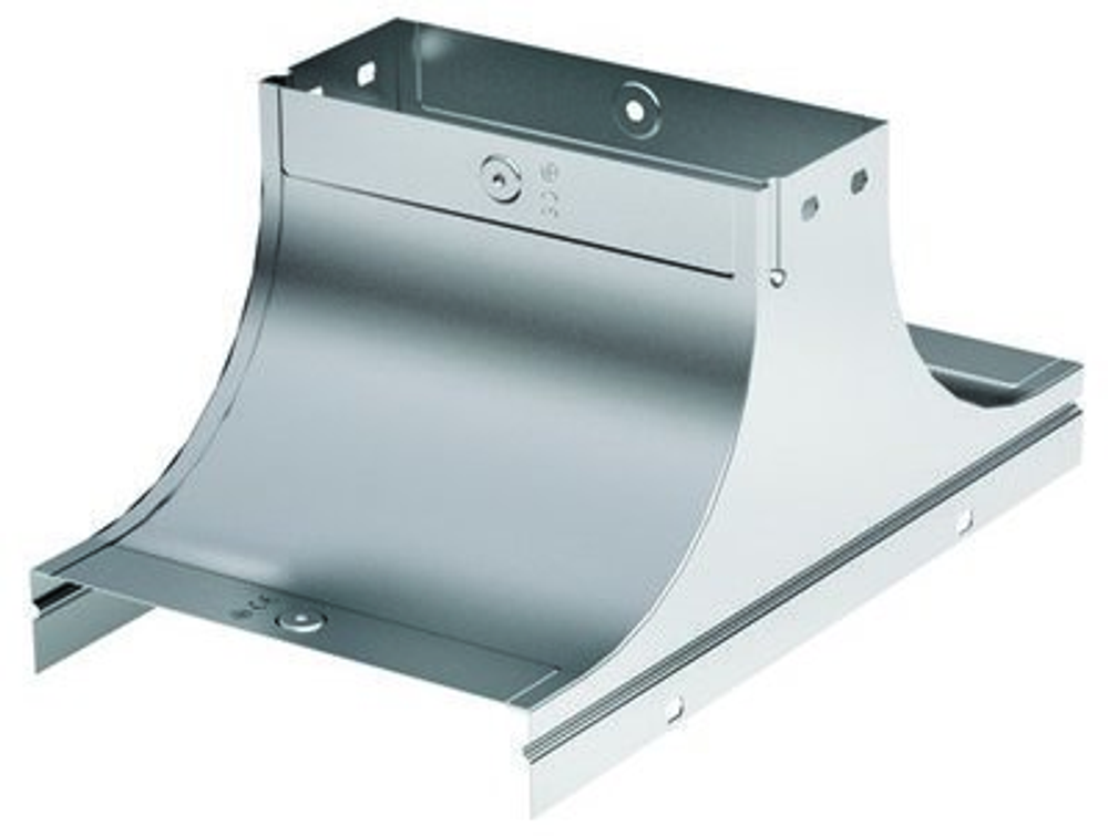 Крышка-ответвитель TS осн.300 H100 в комплекте с крепежными элементами и соединительными пластинами, необходимыми для монтажа,горячеоцинкованная