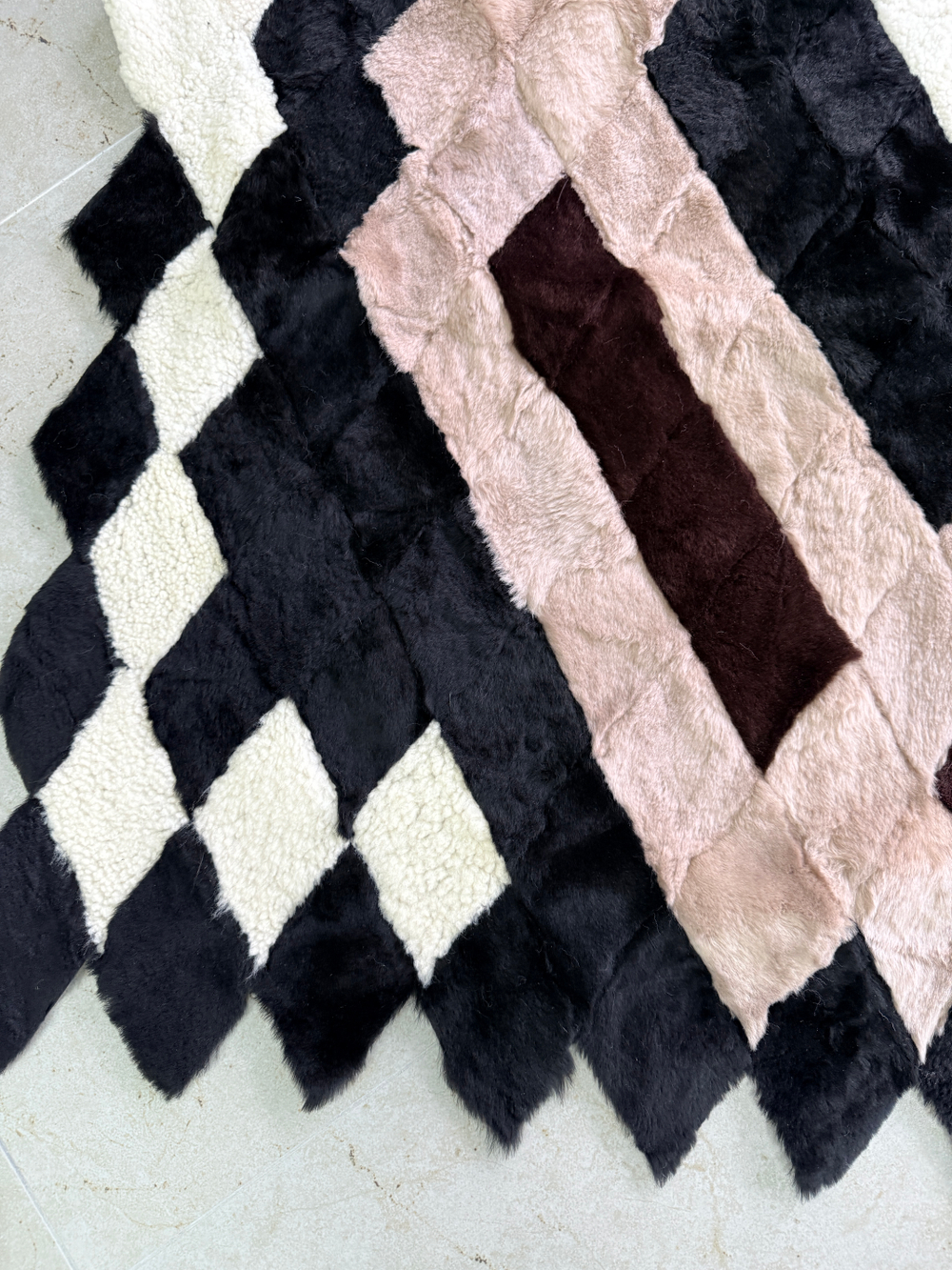 Покрывало меховое ковер из шкуры овчины