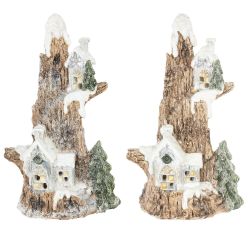 GAEM Фигурка декоративная "Домик" с подсветкой (LR44x2,прилаг) , L1, L12 W9 H20 см, 2в.