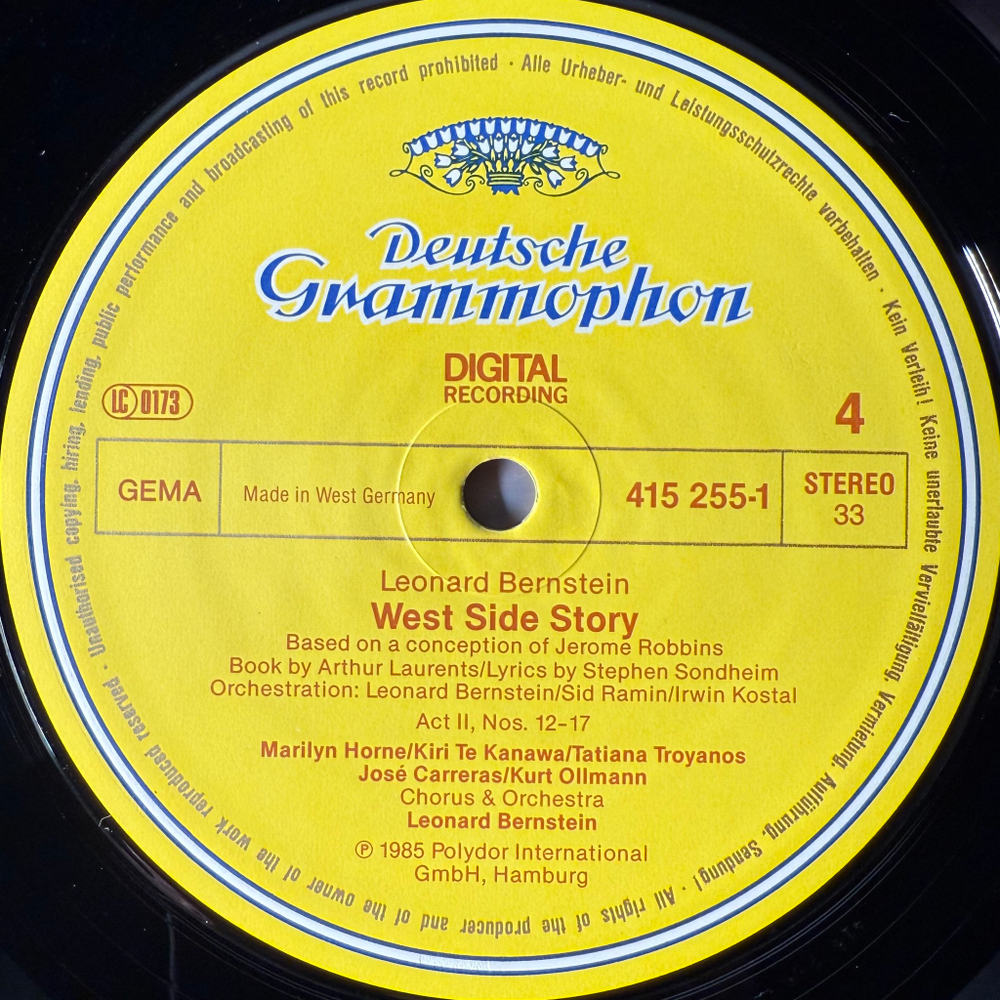Leonard Bernstein - West Side Story 2LP (Германия 1985г.)
