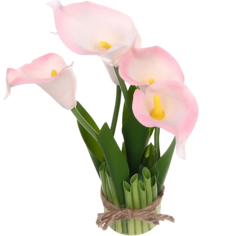 Цветочная композиция «Весенняя рапсодия» 15*30см Каллы белые