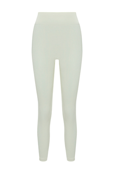 Легинсы в рубчик белые