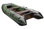 YACHTMAN-320 СК (Яхтман) зеленый-черный (лодка ПВХ под мотор с усилением)
