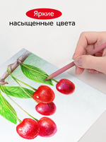 Карандаши цветные Гамма, 12цв., квадратные, заточен., метал. пенал