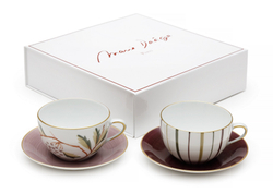 Набор чайных пар 2шт 350мл Marie Daage Jardins De Shalimar Berrie Berlingot