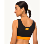 ОДЕЖДА ДЛЯ ТЕННИСА Женская, Топ RAQUETA BRIGHT AND BLACK .