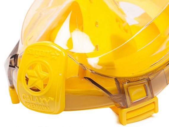 Маска полнолицевая Sargan Галактика премиум прозрачная/желтая/желтая