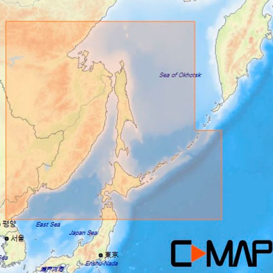 Японское и Охотское море Дальний Восток для Lowrance / Simrad / B&G C-MAP MAX-N+ RS-Y207