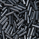 Японский бисер TOHO Bugle (стеклярус) 6mm (№81), металлизированный, непрозрачный глянцевый