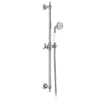 Лейка для душа, со стойкой и шлангом, хром, Gappo, G8016