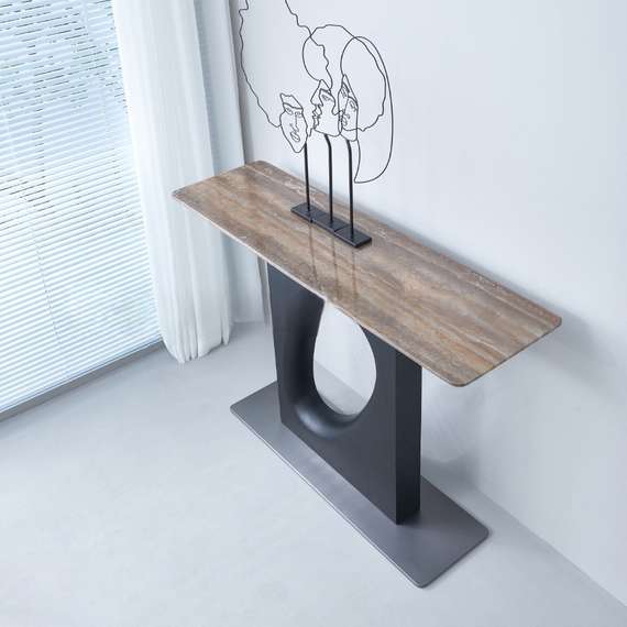 Консоль 4492, 130х86 см, сталь, дерево