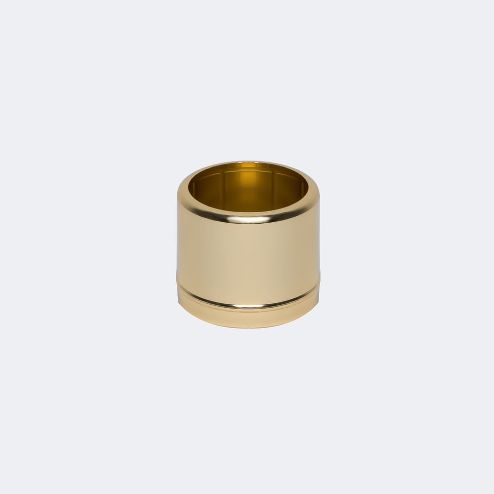 Collar lower ring gold - Кольцо металлическое с нижним ободком