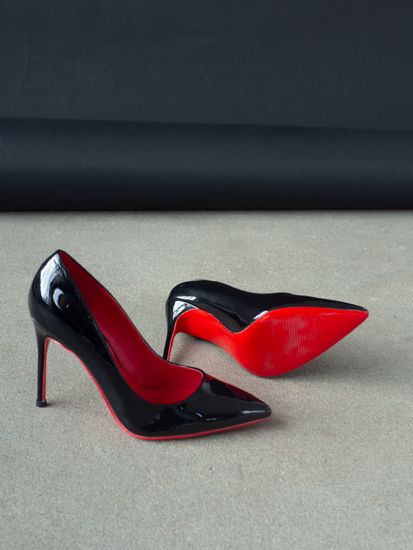 Женские туфли лодочки на шпильке - SHSS1002-010-lak-bl