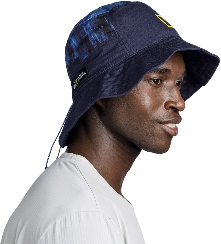 Панама хлопок Buff Sun Bucket Hat Unrel Blue Фото 3