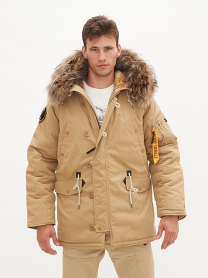Куртка Аляска Oxford Nord Denali (бежевая - tiger eye)